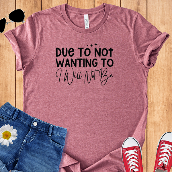 I Will Not Be