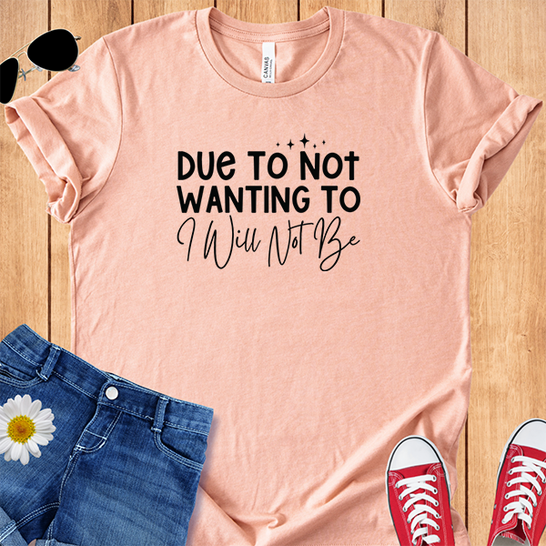 I Will Not Be