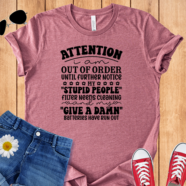 I Am Out Of Order