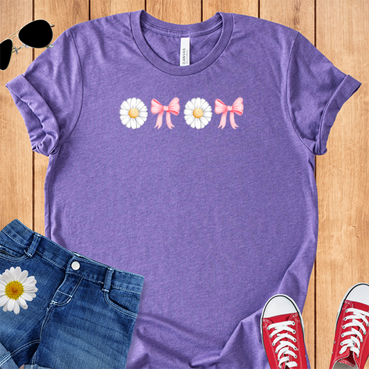 Daisies Pink Bow