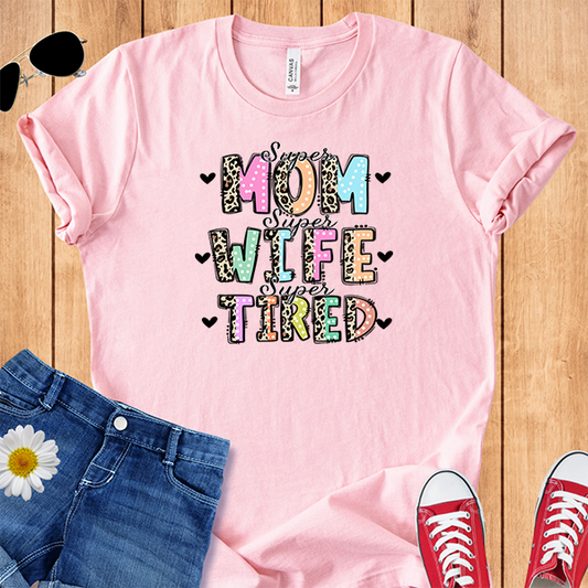 Leopard Bold Letters Mom