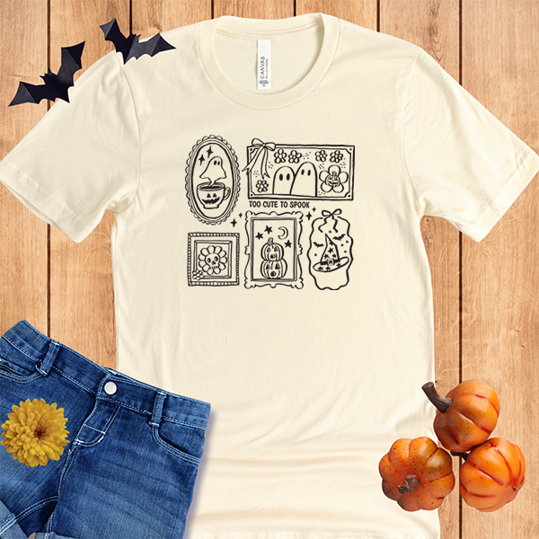 Halloween Hand Drawn Postage Stamps