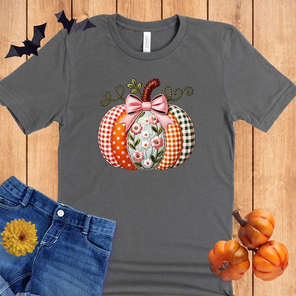 Halloween Faux Embroidery Pumpkin