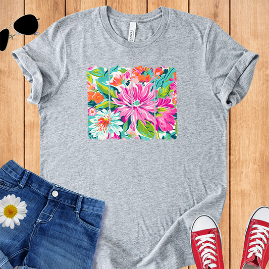 Tropical Flowers Brushstrokes