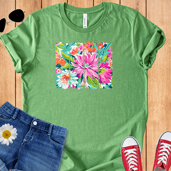 Tropical Flowers Brushstrokes