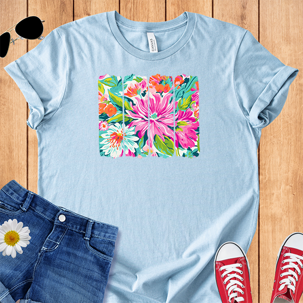Tropical Flowers Brushstrokes