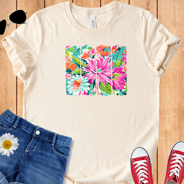 Tropical Flowers Brushstrokes