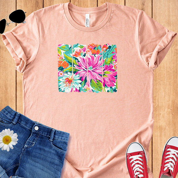 Tropical Flowers Brushstrokes