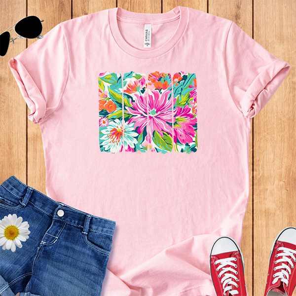 Tropical Flowers Brushstrokes