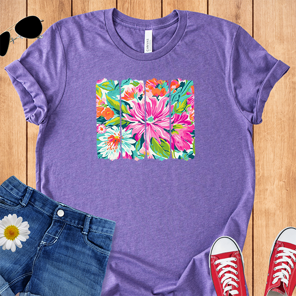 Tropical Flowers Brushstrokes