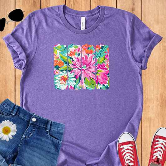 Tropical Flowers Brushstrokes