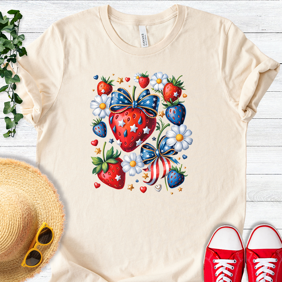 Patriotic Strawberry Coquette