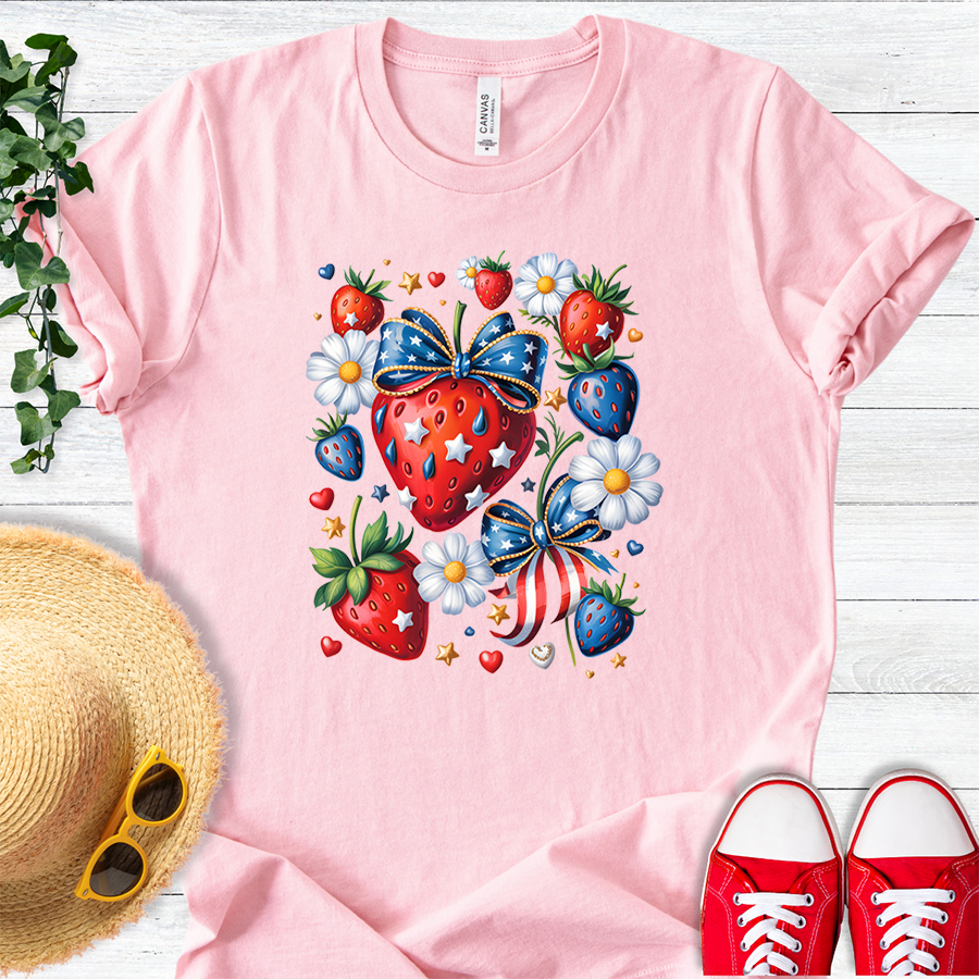 Patriotic Strawberry Coquette