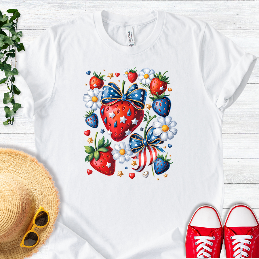 Patriotic Strawberry Coquette