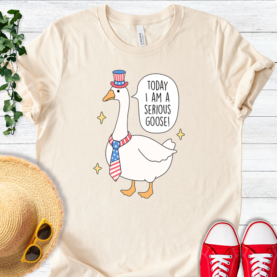 Patriotic Serious Goose