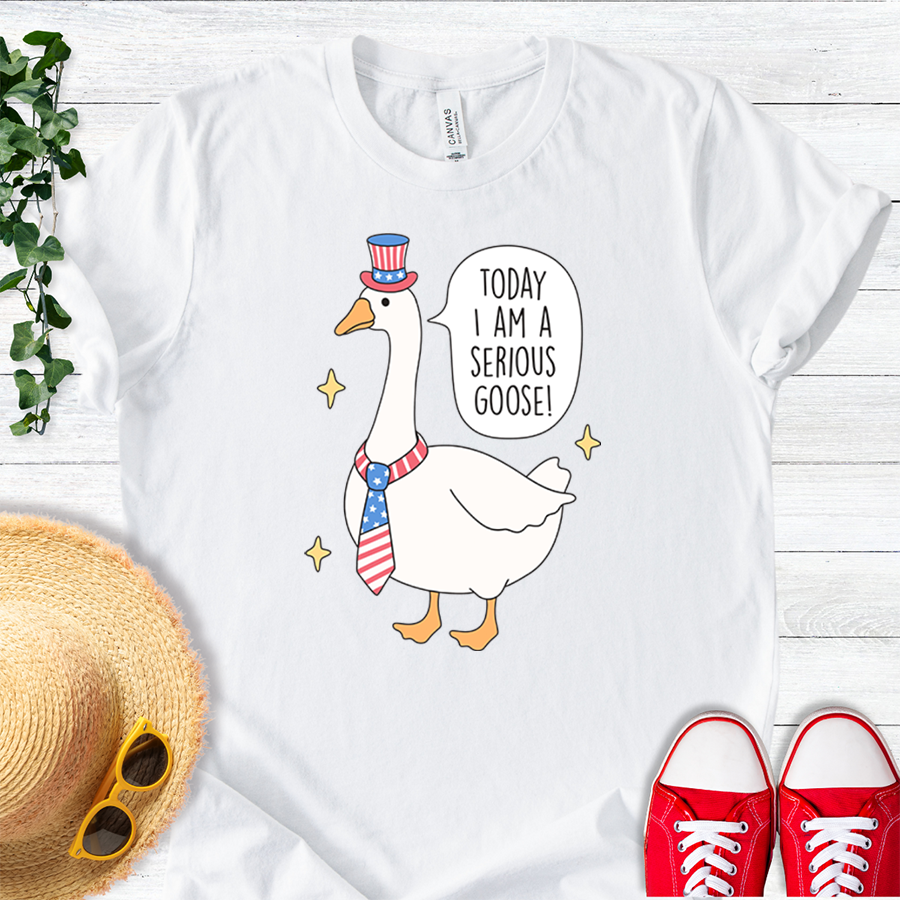 Patriotic Serious Goose