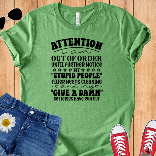 I Am Out Of Order