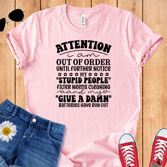 I Am Out Of Order