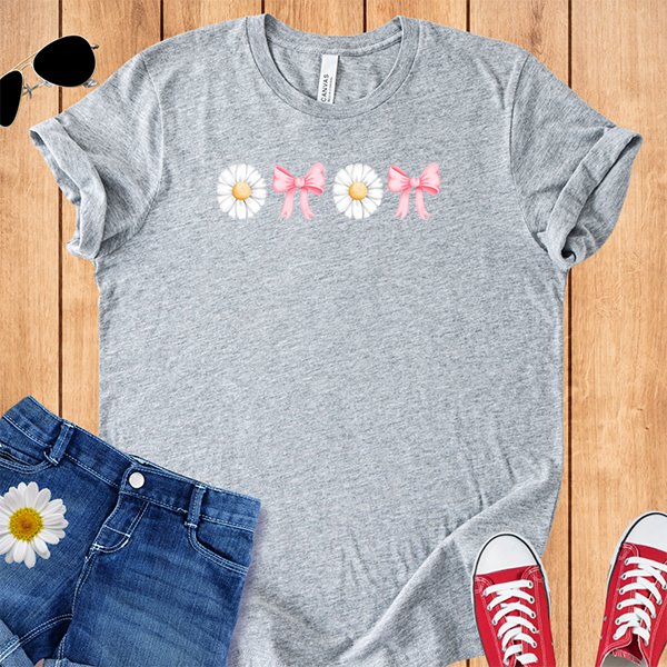 Daisies Pink Bow