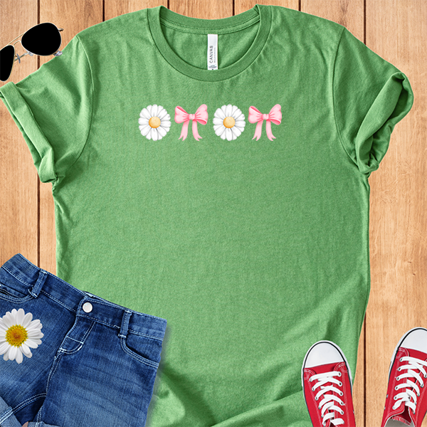Daisies Pink Bow