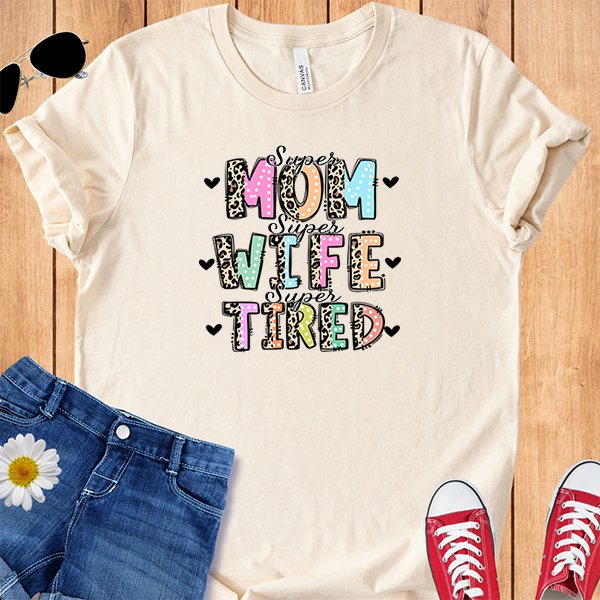 Leopard Bold Letters Mom