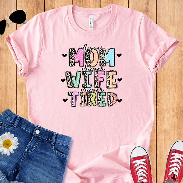Leopard Bold Letters Mom
