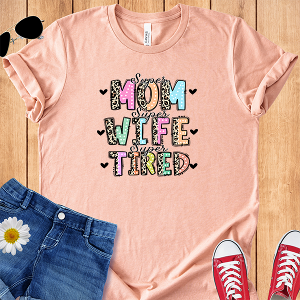 Leopard Bold Letters Mom