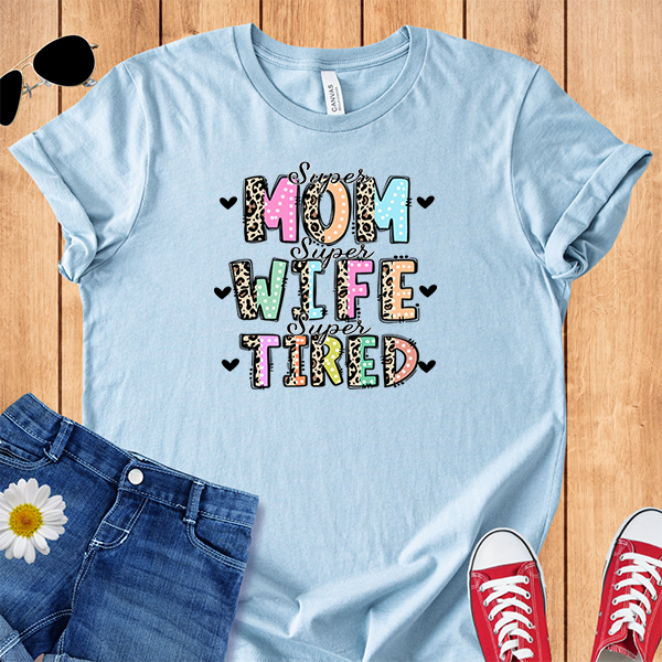 Leopard Bold Letters Mom