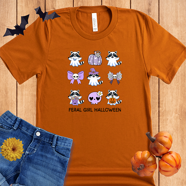 Halloween Feral Girl Grid