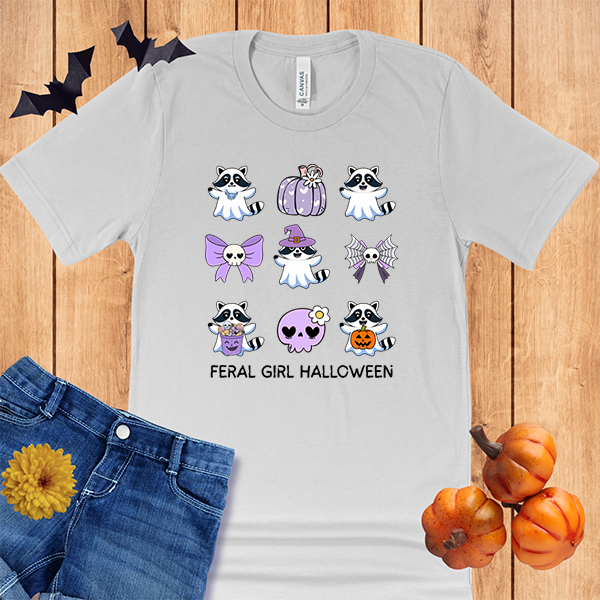 Halloween Feral Girl Grid