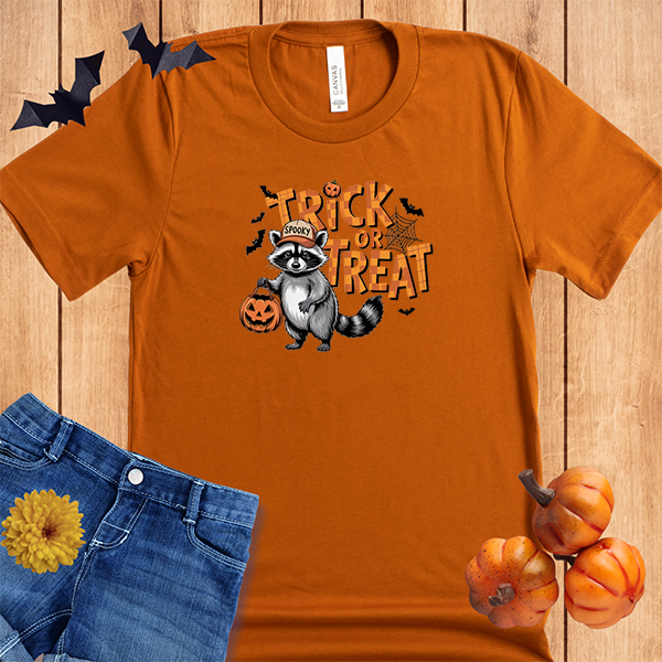 Halloween Raccoon Trick or Treat