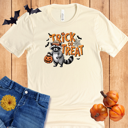 Halloween Raccoon Trick or Treat