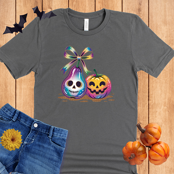 Halloween Skull and Pumpkin