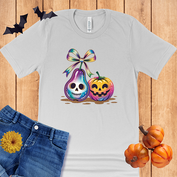 Halloween Skull and Pumpkin