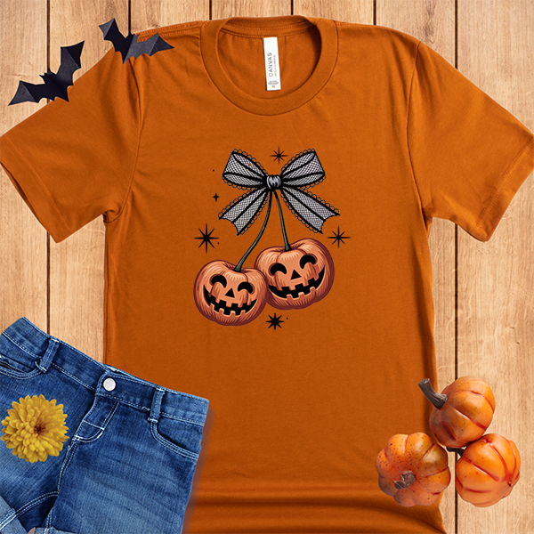 Halloween Jack-O-Lantern Cherries