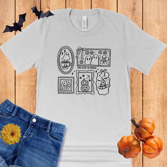 Halloween Hand Drawn Postage Stamps