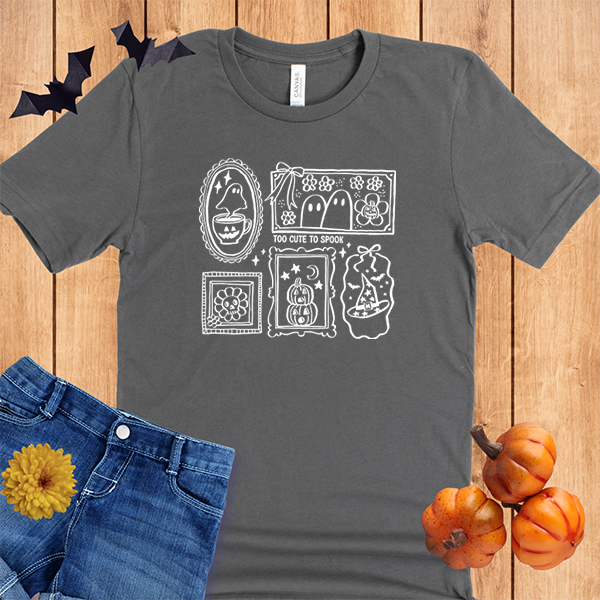 Halloween Hand Drawn Postage Stamps