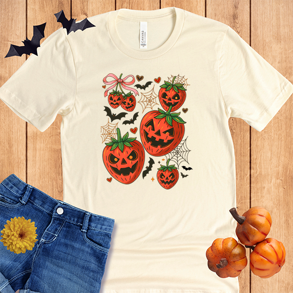 Halloween Strawberry Pumpkins