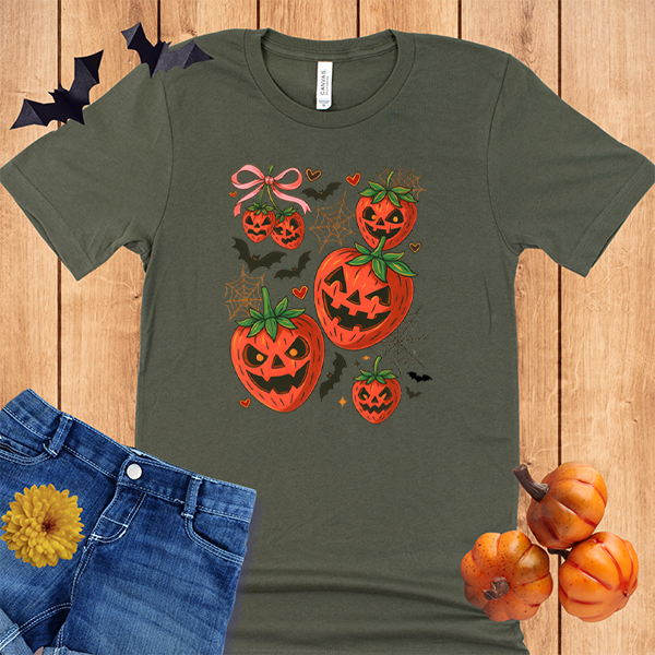 Halloween Strawberry Pumpkins