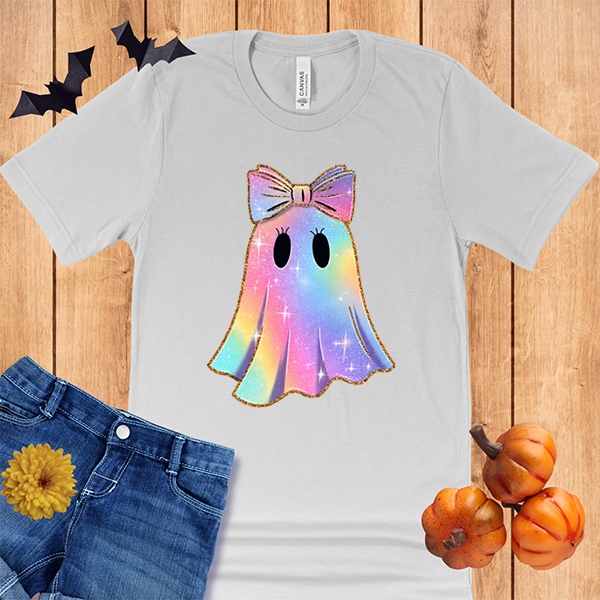 Halloween Faux Holographic Cute Ghost
