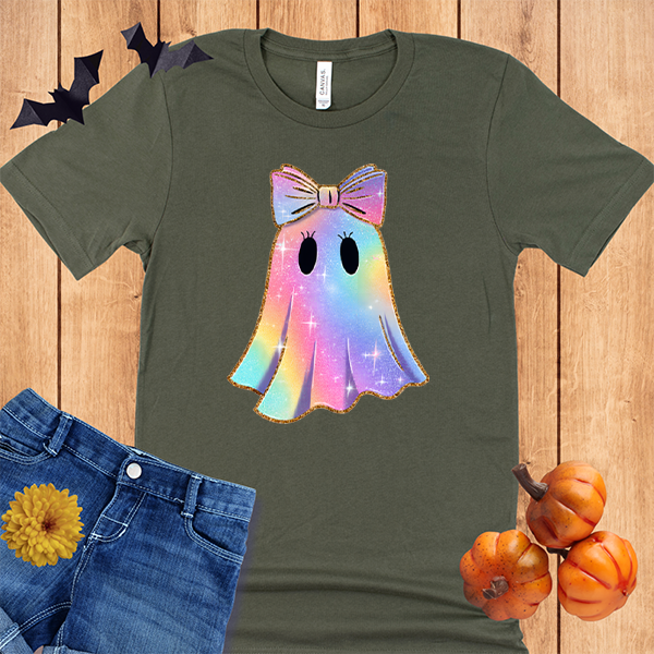 Halloween Faux Holographic Cute Ghost