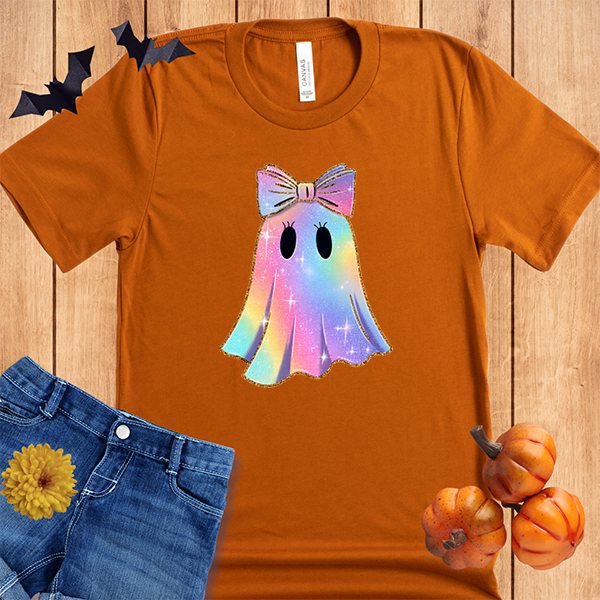 Halloween Faux Holographic Cute Ghost