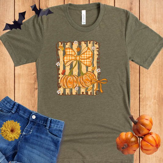 Halloween Pumpkin Cherries Preppy Bows