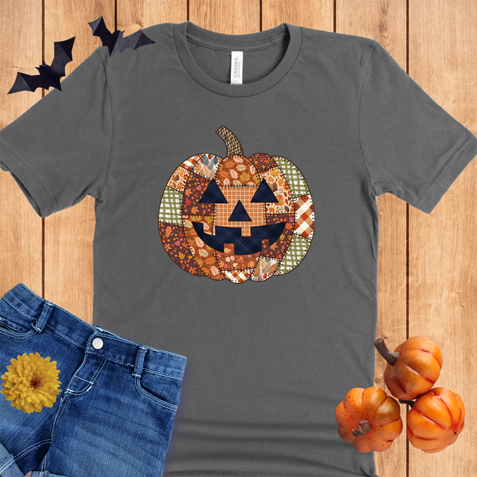 Halloween Patchwork Jack O Lantern