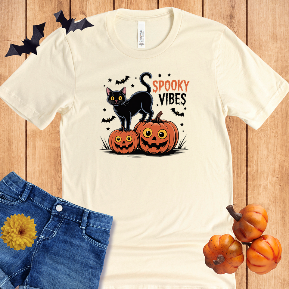 Halloween Black Cat Spooky Vibes