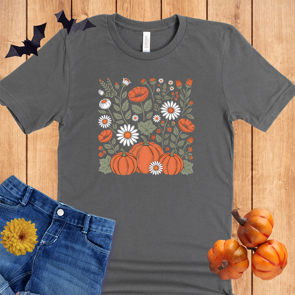 Autumn Flower and Pumpkins
